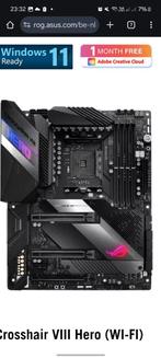 Asus ROG CROSSHAIR VIII HERO(WI-FI) moederbord, Computers en Software, Moederborden, Ophalen, Gebruikt, DDR4, Socket AM4