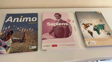 Schoolboeken Animo, Sapiens 5, Polaris 5 beschikbaar voor biedingen