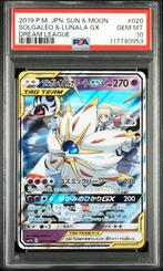 Solgaleo & Lunala GX PSA 10 - 020/049 Japanese Dream League, Verzenden, Zo goed als nieuw, Losse kaart