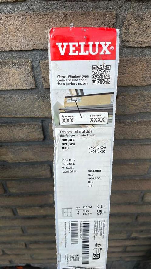 Velux buitenzonwering, Doe-het-zelf en Bouw, Glas en Ramen, Nieuw, Dakraam, Ophalen