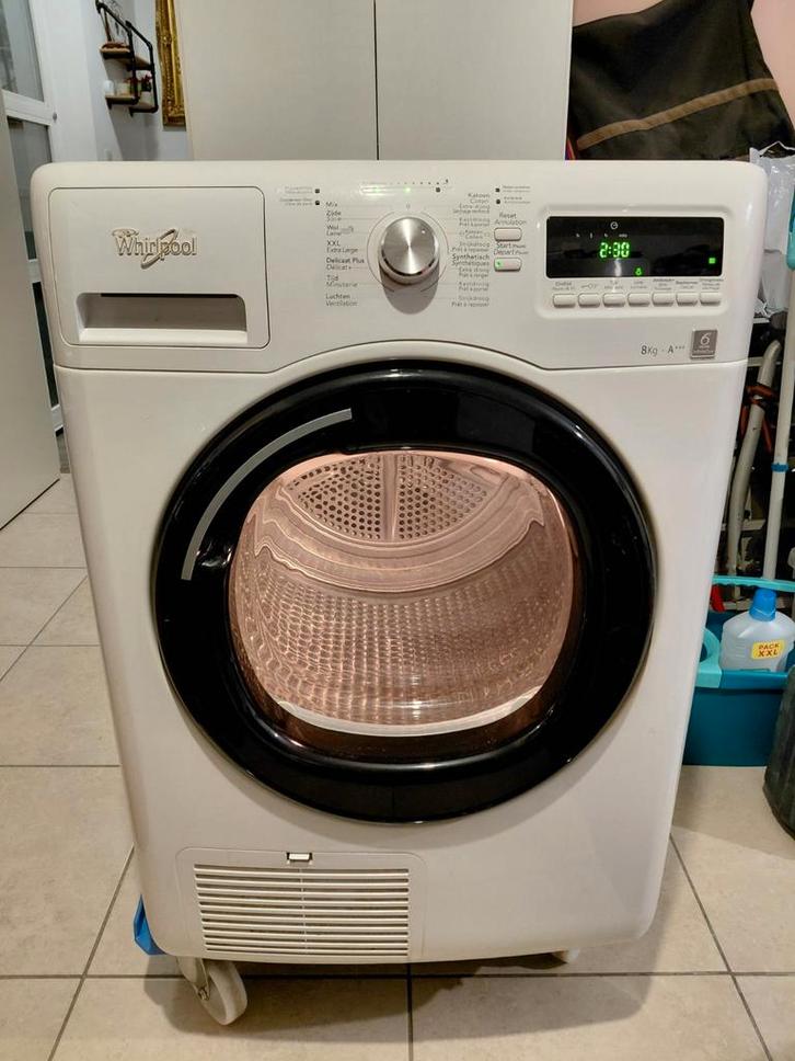 Whirlpool condensatie droogkast 8kg A+++, Electroménager, Sèche-linge, Utilisé, À condensation, Chargeur frontal, 8 à 10 kg, 85 à 90 cm