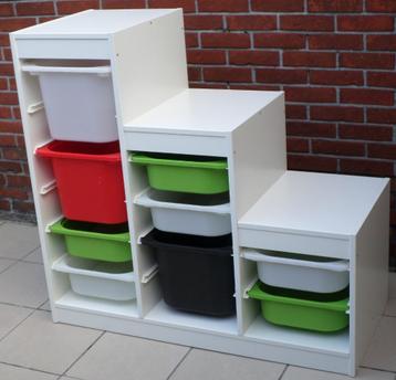 Ikea opbergcombinatie met met opbergbakken., Enlèvement, Comme neuf, Armoire, Bord surélevé