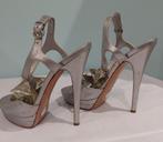 716C - Casadei - sexy sandales argent high heels (37,5), Vêtements | Femmes, Gris, Chaussures à haut talons, Comme neuf, Casadei