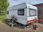 Oude caravan, Caravans en Kamperen, 6 tot 7 meter, Particulier, Standaardzit, Tot en met 2