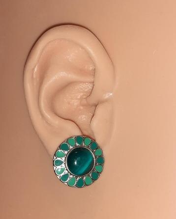 oorknopjes boho turquoise katoog