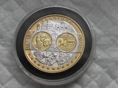Rare: Médaille Première Frappe " Belgique", Postzegels en Munten, Munten | Europa | Euromunten, Setje, Overige waardes, België