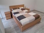 IKEA Malm bed, matras, nachtkast en schuiven (samen/apart), Huis en Inrichting, Slaapkamer | Bedden, Ophalen, Gebruikt, Tweepersoons