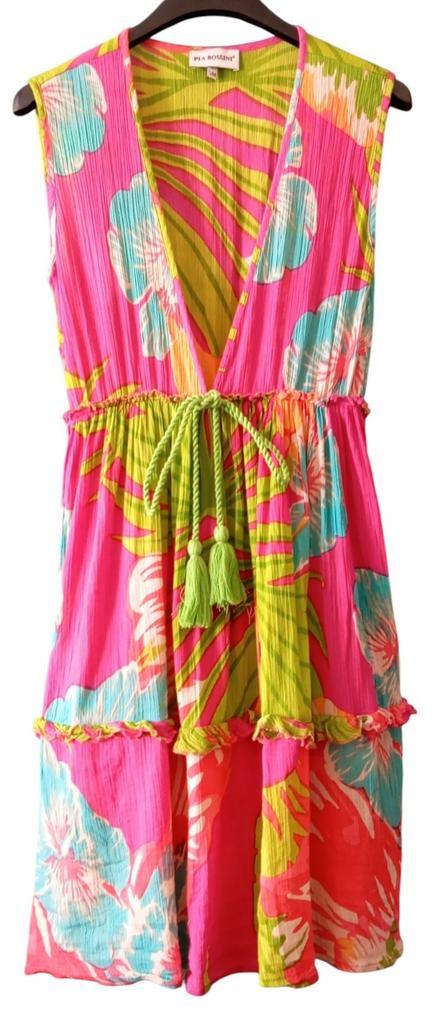 Très belle robe d'été Pia Rossini T. M, Kleding | Dames, Jurken, Nieuw, Maat 38/40 (M), Overige kleuren, Knielengte