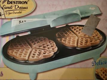 Dubbele waffelijzer hartjesvorm beschikbaar voor biedingen