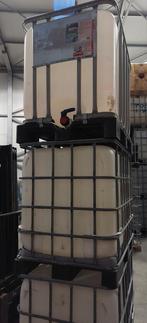 IBC wit 600liter (klein 120x 80) europallet formaat, Tuin en Terras, Regentonnen, 150 liter of meer, Ophalen, Gebruikt, Met kraantje