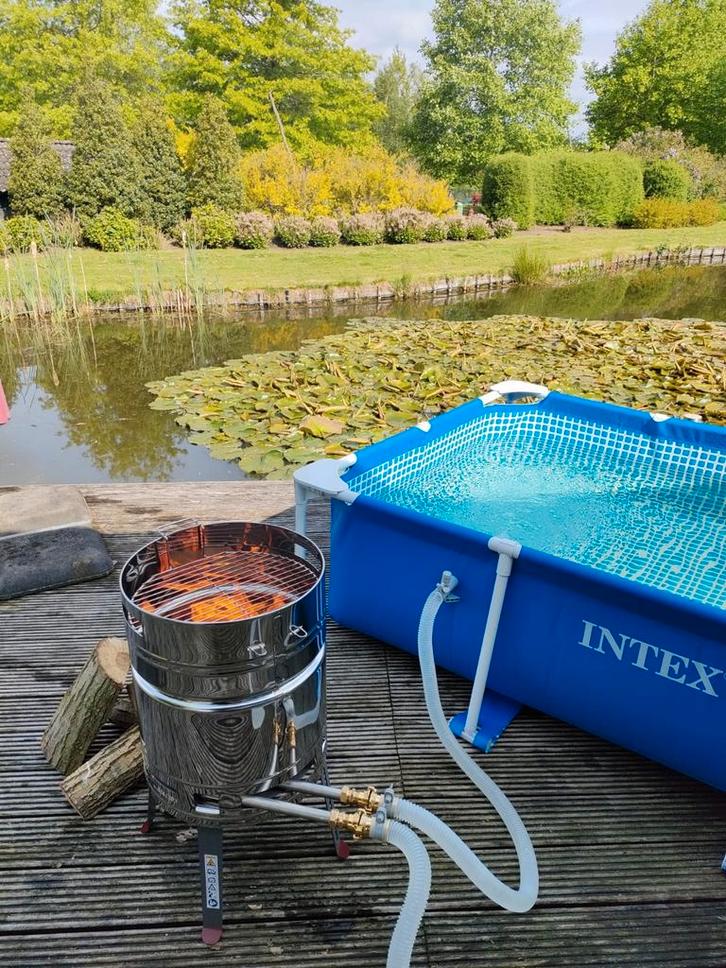 Zwembad verwarming houtgestookt 20000L baden, Tuin en Terras, Zwembad-toebehoren, Nieuw, Verwarming, Ophalen of Verzenden