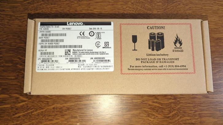 Lenovo Thinkpad Laptop 6 Cell Batterij T/L Series Nieuw, Computers en Software, Accu's en Batterijen, Nieuw, Ophalen of Verzenden