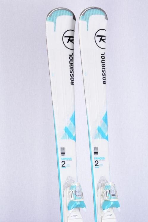 156 cm dames ski's ROSSIGNOL FAMOUS 2 Xpress, white/blue, Sport en Fitness, Skiën en Langlaufen, Gebruikt, Ski's, Ski, Rossignol