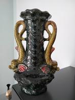 Art Nouveau Jugendstil vaas keramiek Majolika curiosa, Ophalen of Verzenden