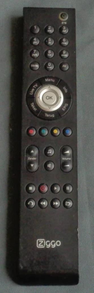 Ziggo Cisco afstandsbediening 8455DVB 8485DVB werkt goed, Audio, Tv en Foto, Afstandsbedieningen, Zo goed als nieuw, Verzenden