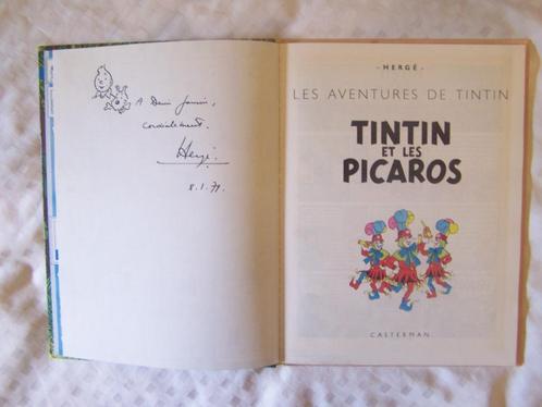 DEDICACE HERGE TINTIN ET LES PICAROS EO NEUF, Livres, BD, Neuf, Une BD, Envoi