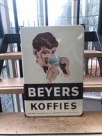 Beyers koffies emaille reclamebord, Verzamelen, Ophalen of Verzenden, Zo goed als nieuw, Reclamebord