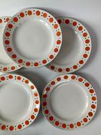 7 assiettes à dessert, Ophalen, Gebruikt, Keramiek, Bord(en)