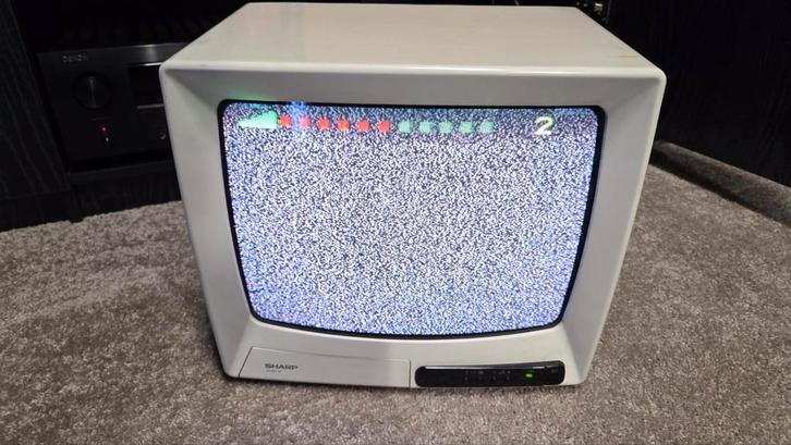 Sharp CV-3710s CTR kleuren televisie, TV, Hi-fi & Vidéo, Télévisions vintages, Comme neuf, Moins de 40 cm, Sharp, Enlèvement