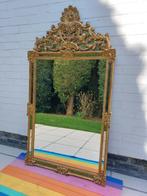 Vergulde oude spiegel muurspiegel groot perfecte staat goud, Rectangulaire, 50 à 100 cm, Enlèvement, 100 à 150 cm