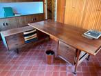 bureau d'angle en teck design a vendre, Huis en Inrichting, Bureaus, Ophalen, Gebruikt, Bureau