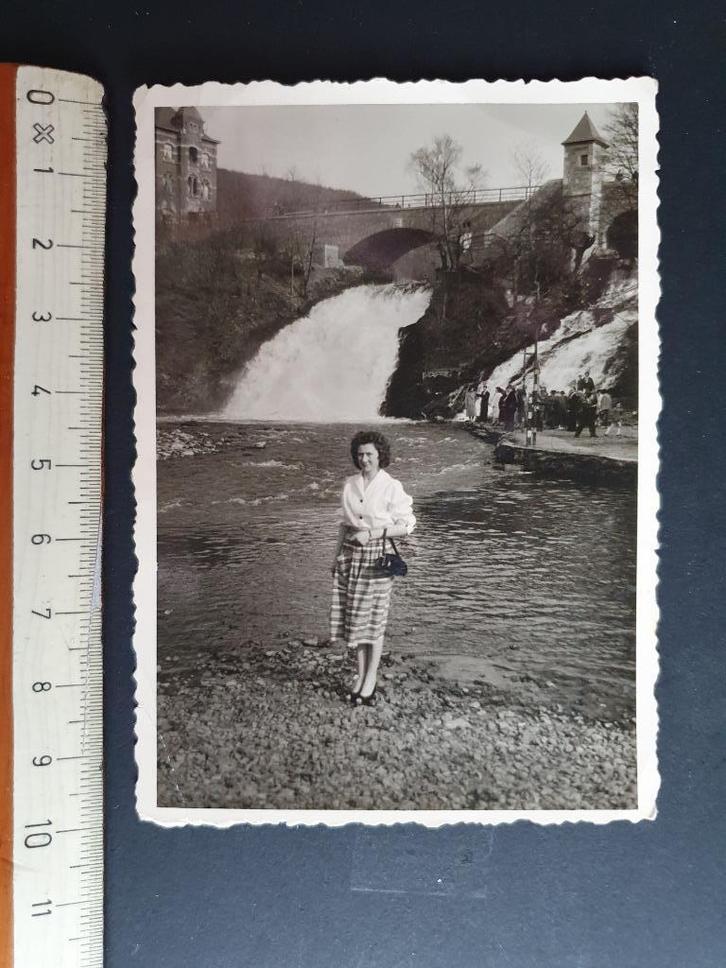 Foto Photo Watervallen van COO (7x10cm) 1956, Verzamelen, Foto's en Prenten, Gebruikt, Foto, Natuur, 1940 tot 1960, Ophalen of Verzenden