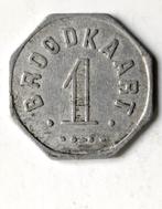 Vooruit-token: 1 broodkaart (1880) - Fisch Aluminium, Ophalen of Verzenden, Overige materialen