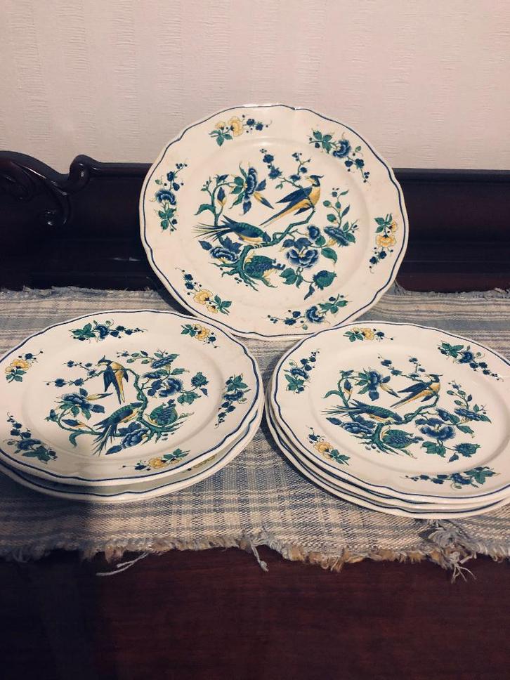 Porcelain dessert 1+6, Maison & Meubles, Cuisine | Vaisselle, Porcelaine, Enlèvement ou Envoi