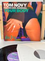 TOM NOVY feat MICHAEL marshall - Your Body Vinyl LP 3-track, Cd's en Dvd's, Vinyl | Dance en House, Ophalen of Verzenden, Zo goed als nieuw