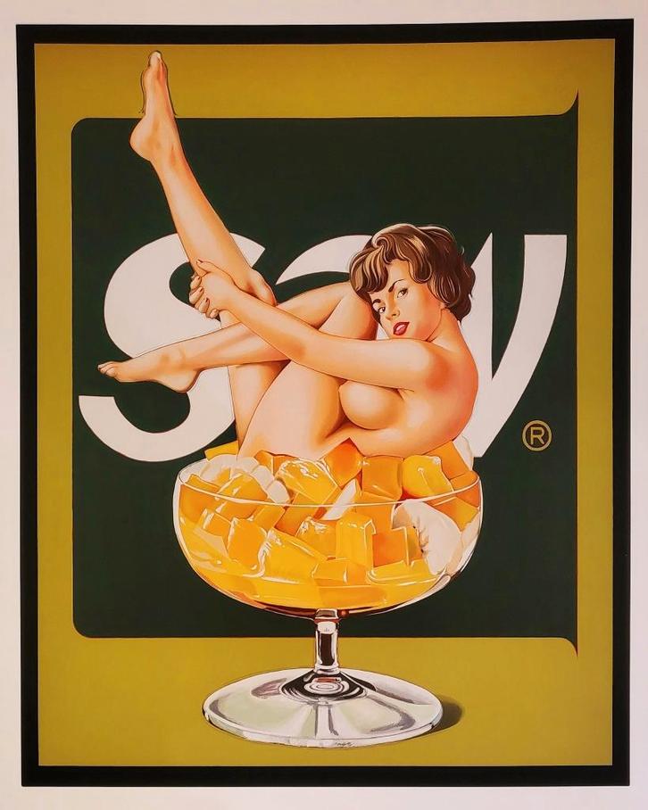 Mel Ramos - Miss Fruit Salad, Antiek en Kunst, Kunst | Litho's en Zeefdrukken, Verzenden