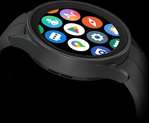 Samsung galaxy watch 5 pro 45 mm, Handtassen en Accessoires, Smartwatches, Zo goed als nieuw, Android, Zwart, Afstand, Calorieverbanding