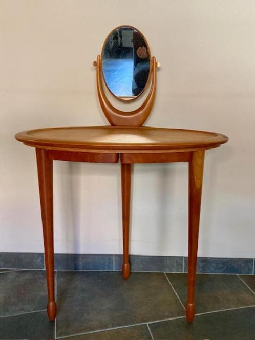 Kaptafel met Spiegel en 2 Lades, Huis en Inrichting, Tafels | Kaptafels, Zo goed als nieuw, 100 tot 150 cm, 50 tot 100 cm, Hout