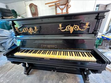 Piano droit ancien Alex Berthier – Paris – début 1900, Ophalen, Piano