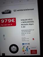 Winterbanden met stalen velgen voor Q2., Auto-onderdelen, Banden en Velgen, Ophalen, Gebruikt, Winterbanden, Velg(en)