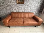 Cognac kleurige 2,5 zit bank, Huis en Inrichting, Ophalen, Zo goed als nieuw