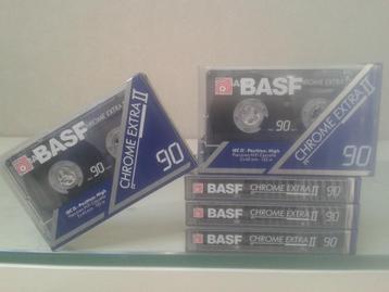 5 nouvelles cassettes BASF CHROME EXTRA II 90., CD & DVD, Cassettes audio, Enlèvement ou Envoi, Neuf, dans son emballage