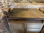industriele werkbank, Doe-het-zelf en Bouw, Ophalen, Gebruikt, 70 tot 120 cm, Bankschroef