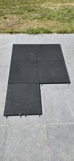 Rubber tegels 50x50, Ophalen, Gebruikt