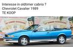 Oldtimer Chevrolet Cavalier cabrio 2800cc bouwjaar 1989, Autos, Achat, Particulier, Essence, Chevrolet