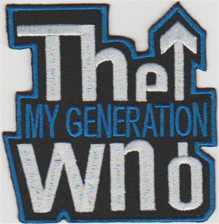 The Who My Generation stoffen opstrijk patch embleem #5, Verzamelen, Muziek, Artiesten en Beroemdheden, Nieuw, Kleding, Verzenden