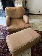 Zetel relax met voetbank, Huis en Inrichting, Fauteuils, Ophalen, Gebruikt, Stof