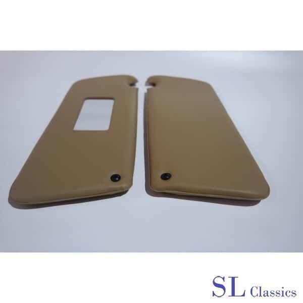Zonnekleppen Beige Mercedes-Benz SL R107 / W107, Auto-onderdelen, Interieur en Bekleding, Mercedes-Benz, Nieuw, Verzenden
