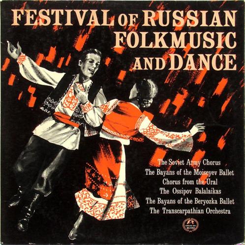 LP Festival Of Russian Folkmusic And Dance 1963 - Various, Cd's en Dvd's, Vinyl | Dance en House, Gebruikt, Overige genres, 12 inch