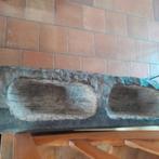 Bac double vasques en pierre bleue 1m10xl0.30xh0.25, Ophalen, Steen