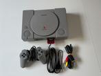 Playstation 1-console met controller en geheugenkaart, Games en Spelcomputers, Ophalen, Gebruikt, Met 1 controller, Met geheugenkaart