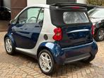 Smart ForTwo 0.7 Cabrio Passion Automaat/Airco/Garantie, Auto's, Smart, Electronic Stability Program (ESP), Stof, Cabriolet, Blauw