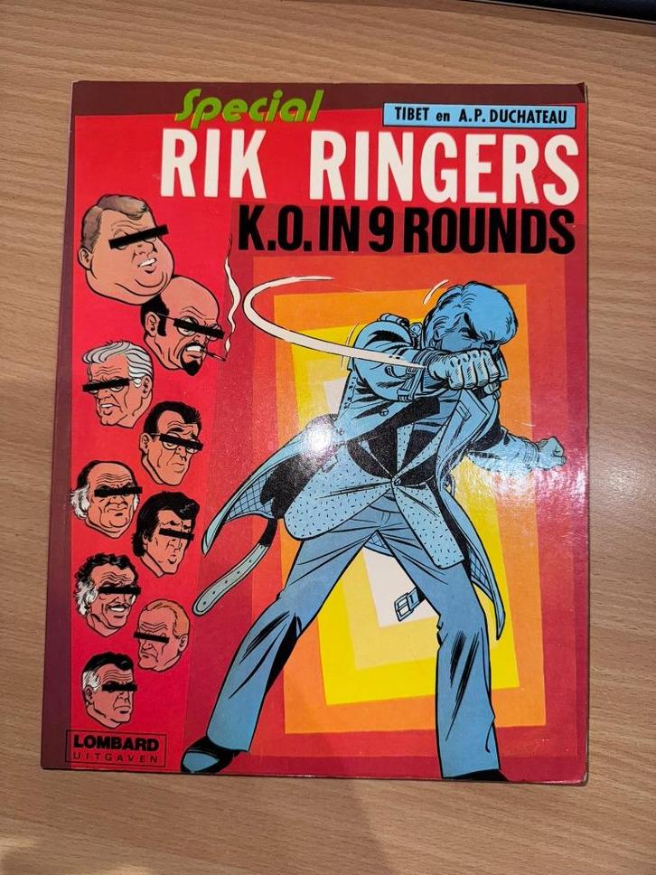 Rik ringers-K.O. in 9 rounds-1980-lombard, Boeken, Stripverhalen, Gelezen, Eén stripboek, Ophalen of Verzenden