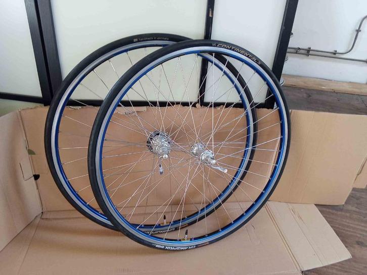 Paires de roues avec moyeux Alu Campa Chorus 9/10/11 vitesse, Vélos & Vélomoteurs, Vélos Pièces, Utilisé, Vélo de course, Enlèvement ou Envoi