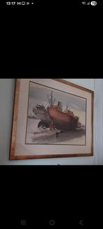 Aquarel schilderij gesigneerd, Antiek en Kunst, Kunst | Tekeningen en Fotografie, Ophalen of Verzenden