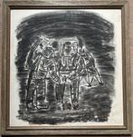 Freddy Reynaert - Dessin au fusain, Enlèvement